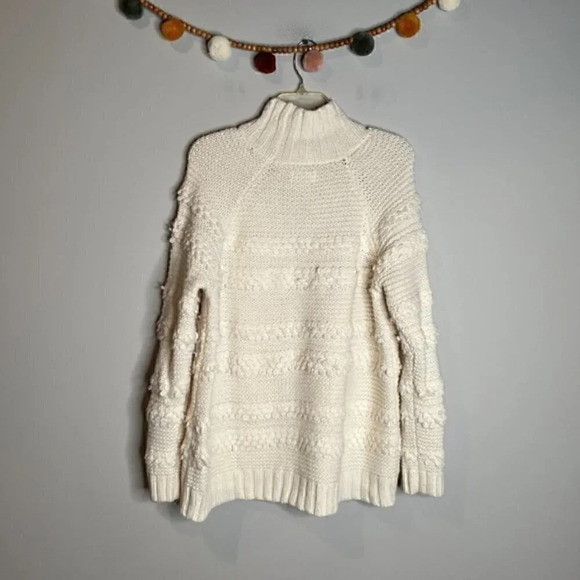 Lou & Grey off white textured mock neck sweater - Picture 6 of 6